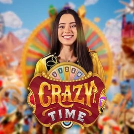Official Live Casino logo: Crazy Time by Evolution at X3bet casino