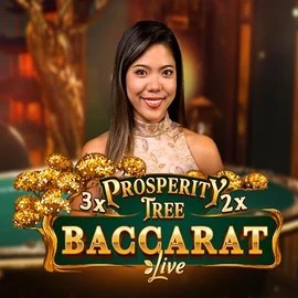 Prosperity Tree Baccarat slot visual from Evolution available on x3-bet.pl